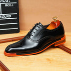 Script Oxford Shoes Contrast Sole Evening Party Dress Shoes Menyes