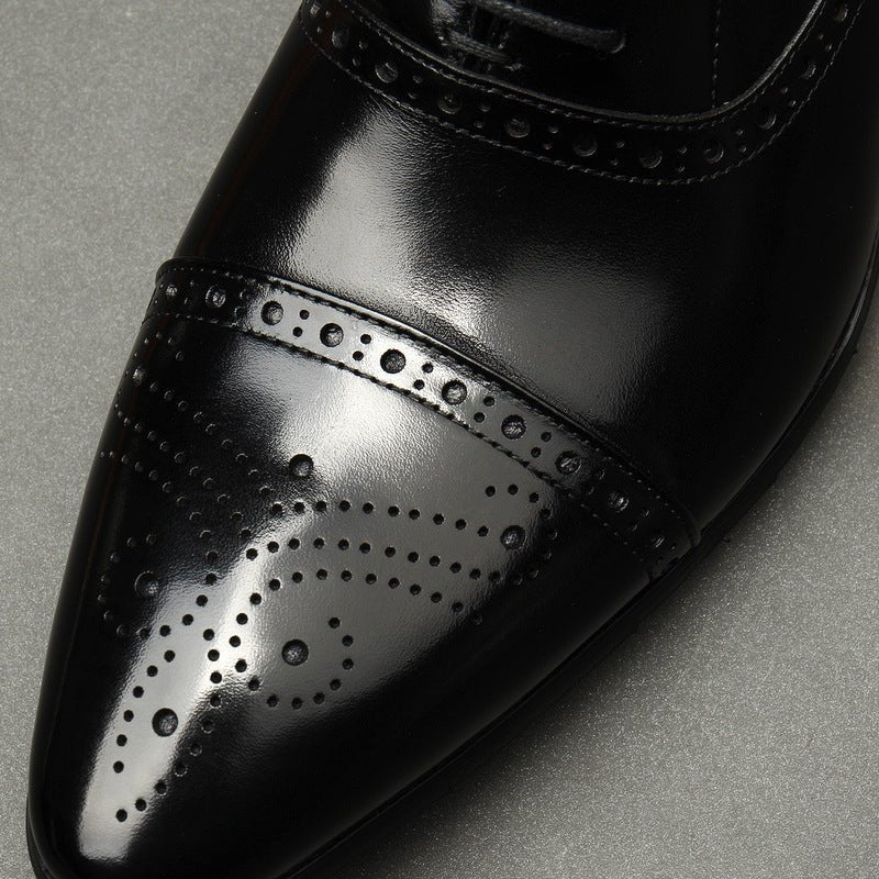 Semi - Brogue Oxford Shoes Professional Business Dress Shoes Menyes