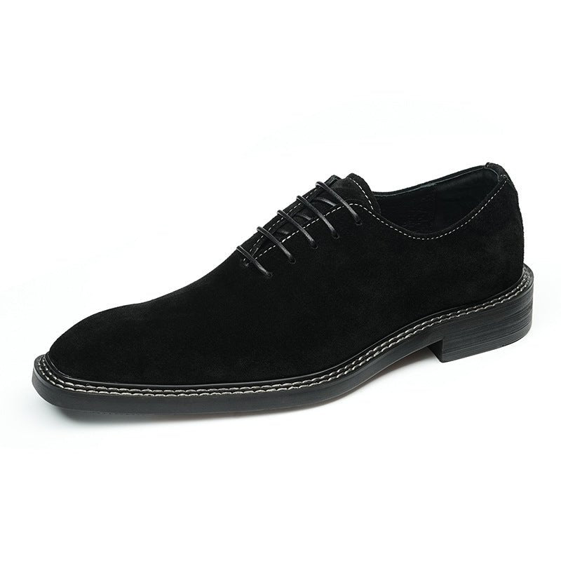 Sharp Men's Handmade Suede Leather Oxford Dress Shoesyes