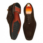 Sharp Men's Handmade Suede Leather Oxford Dress Shoesyes
