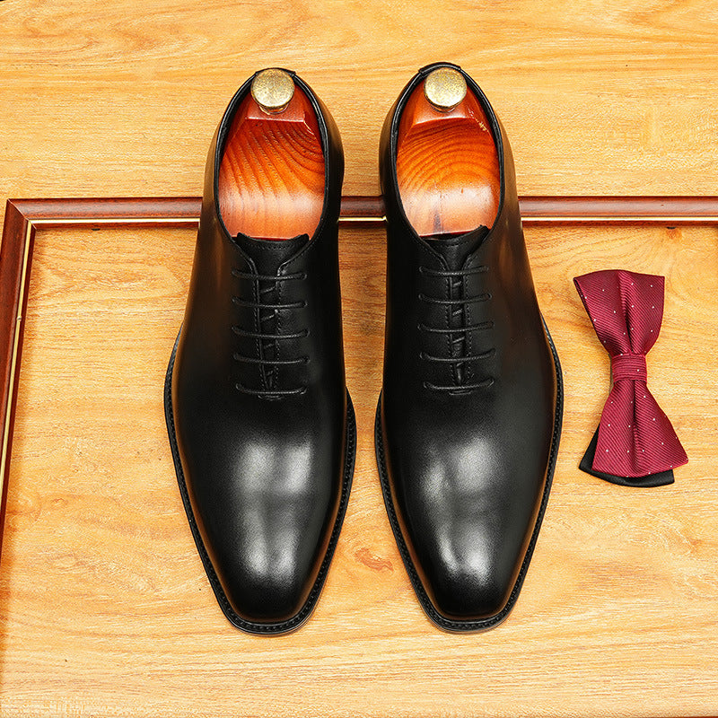 bomeishoes Fashion office dress shoes men Lace-up Oxford shoes