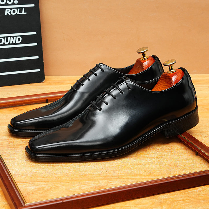 bomeishoes Fashion mens leather smart Oxford dress shoes