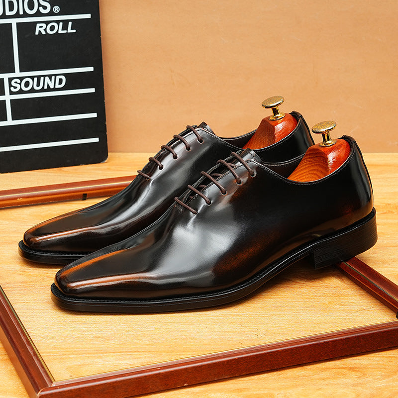 bomeishoes Fashion mens leather smart Oxford dress shoes