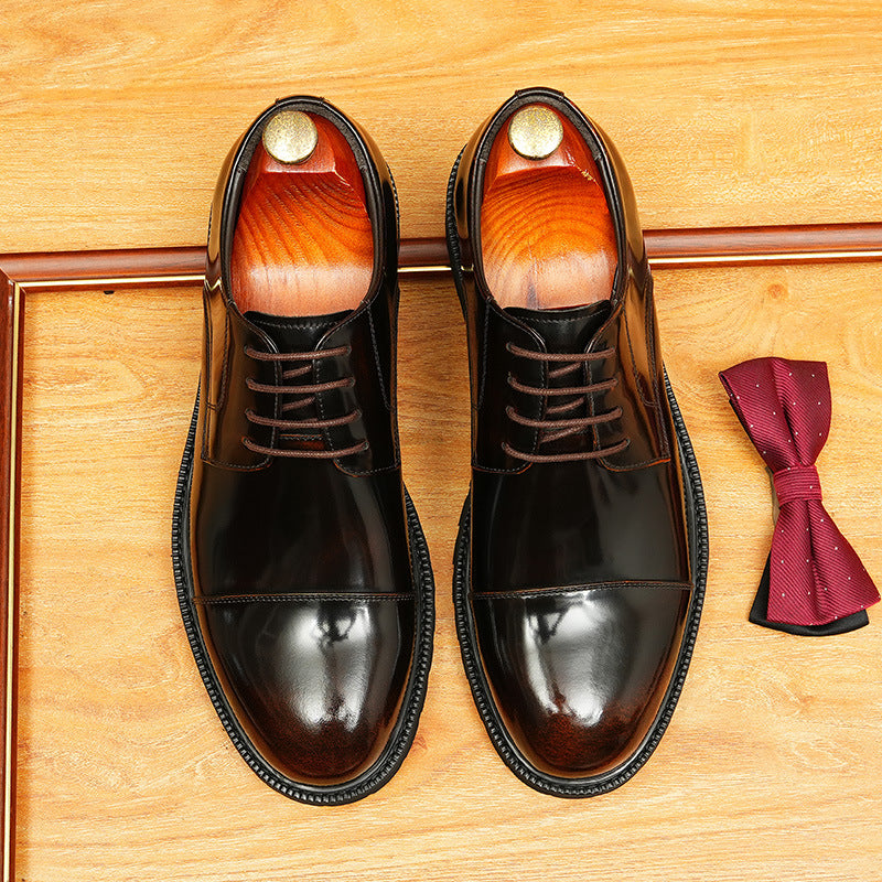 bomeishoes smart casual dress shoes Lace-up Oxford shoes