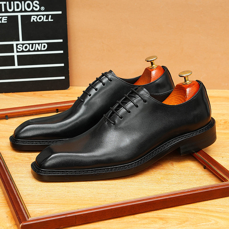 Fashion Black Men's Office Casual Oxford Shoes for Modern Business
