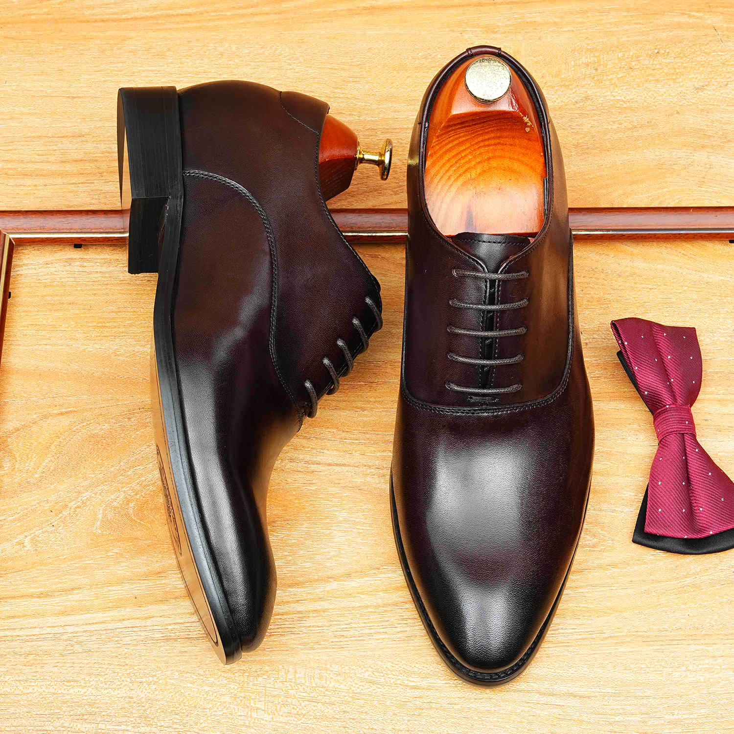 Sleek Plain Toe Oxford Shoes Professional Business Dress Shoes Menyes