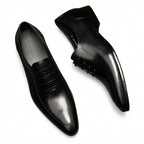 Sleek Pointed Dotted Oxfords Men's Executive Dress Shoesyes