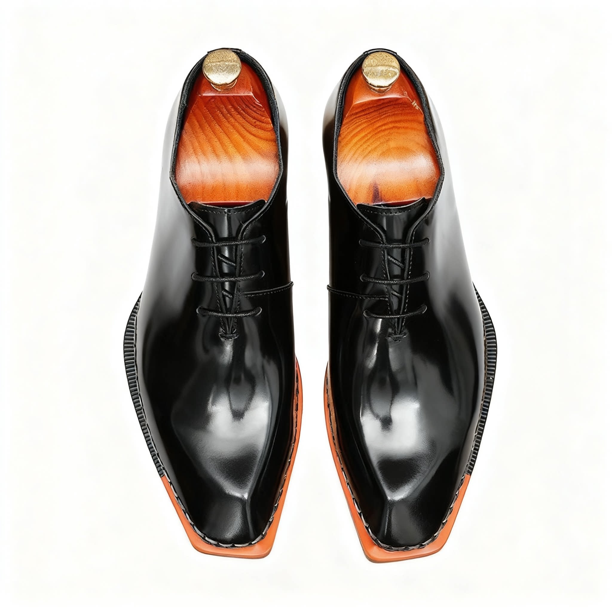 Sleek Square Toe Oxford Shoes Modern Groom Wedding Dress Shoes Menyes