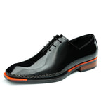 Sleek Square Toe Oxford Shoes Modern Groom Wedding Dress Shoes Menyes