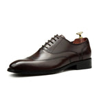Sleek Wingtip Oxfords: Modern Fashion Wedding Men's Dress Shoesyes