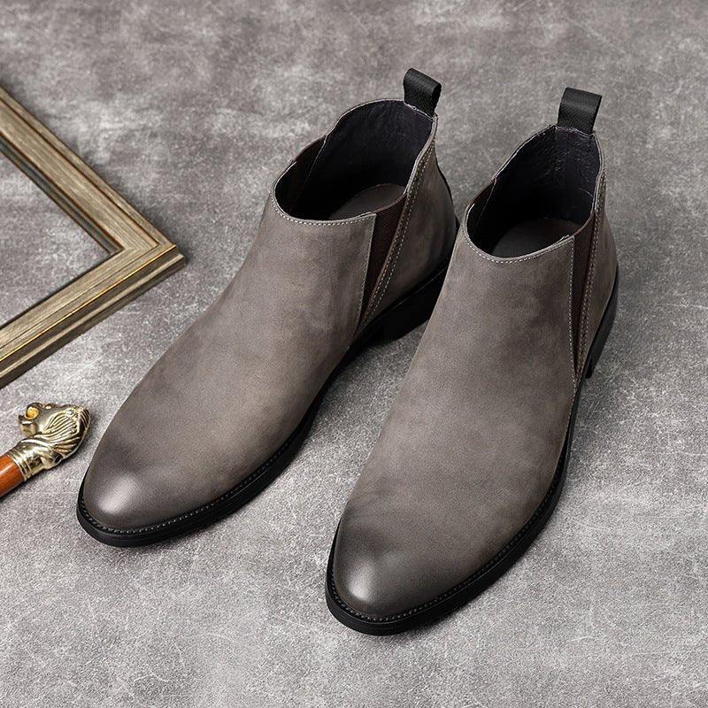 slip on dress boots shoes for men fashion Ankle bootsyes