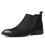 slip on dress boots shoes for men fashion Ankle bootsyes