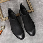 slip on dress boots shoes for men fashion Ankle bootsyes