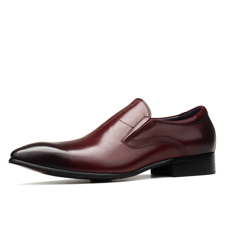 slip on formal men loafer shoes Pointed toe dress shoes Business casual
