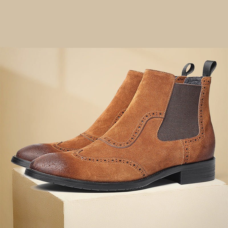 slip on mens casual dress shoes boots fashion Ankle bootsyes