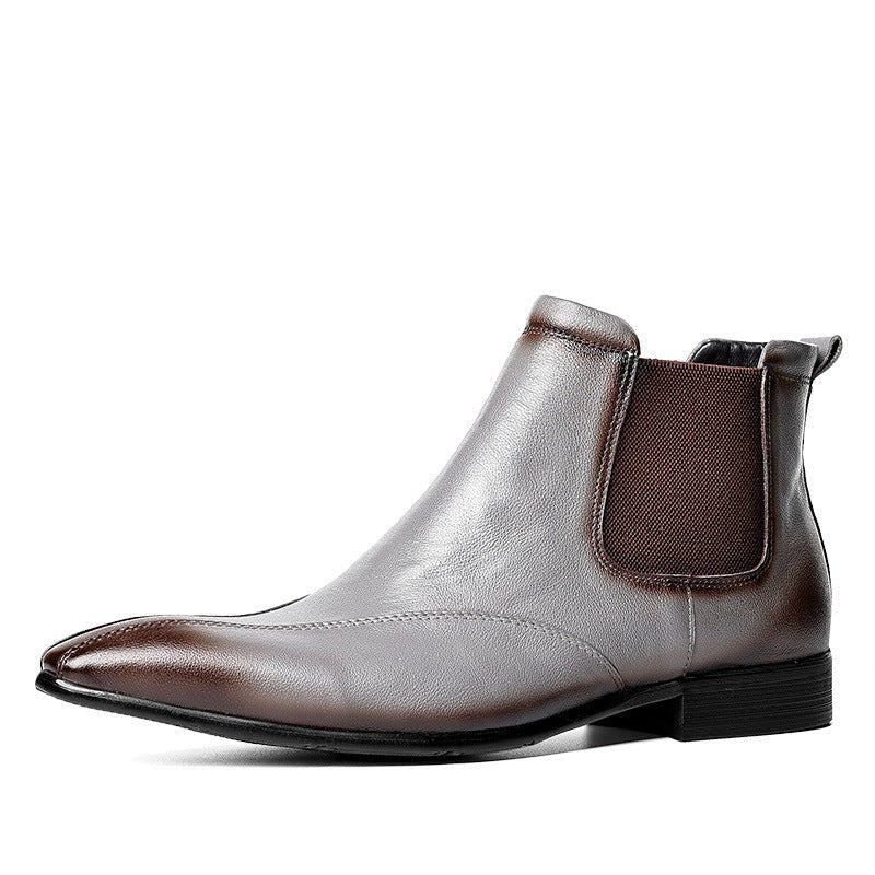 slip on men's shoes for formal dress fashion Ankle bootsyes