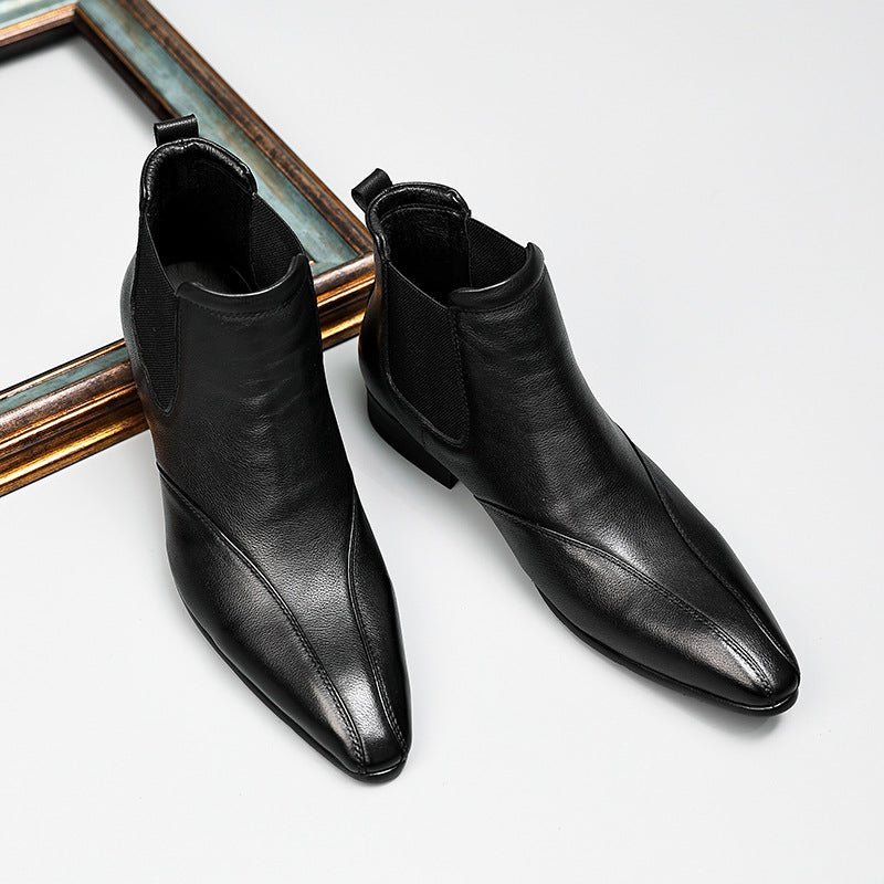 slip on men's shoes for formal dress fashion Ankle bootsyes