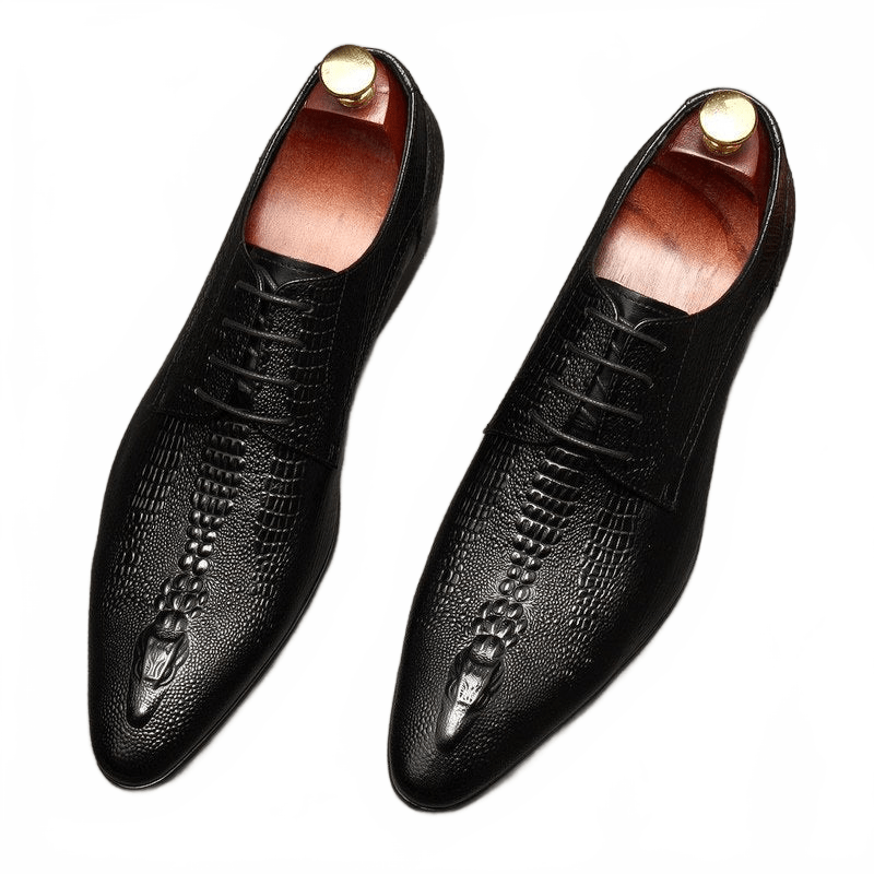Sophisticated Relief Derby: Elegant Men's Ceremony Dress Shoesyes