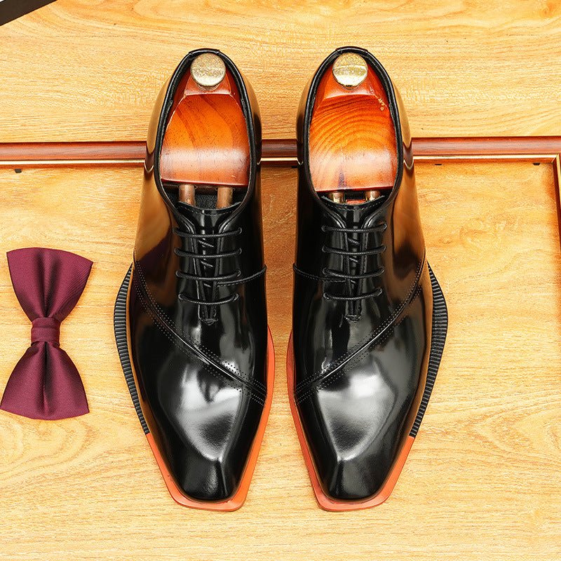 Square Toe Oxford Shoes Elegant Gala Party Dress Shoes Menyes