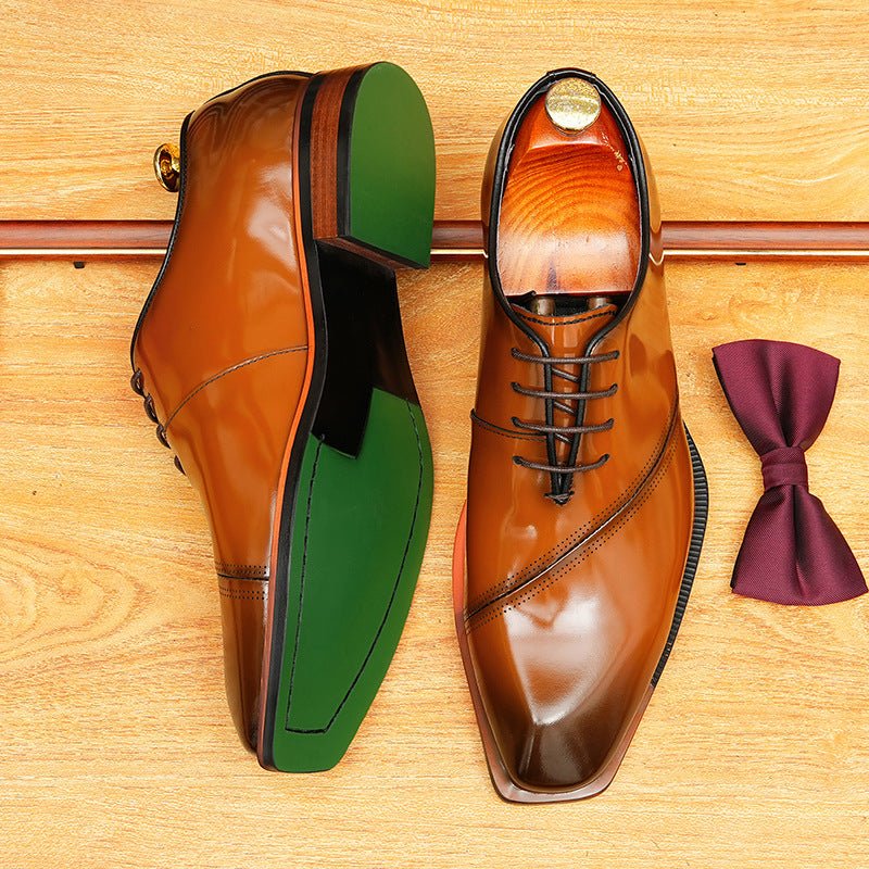 Square Toe Oxford Shoes Elegant Gala Party Dress Shoes Menyes
