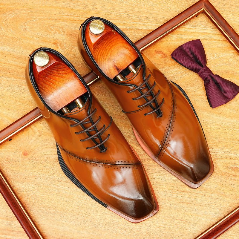 Square Toe Oxford Shoes Elegant Gala Party Dress Shoes Menyes