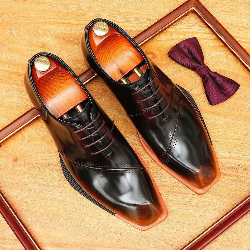 Square Toe Oxford Shoes Elegant Gala Party Dress Shoes Menyes