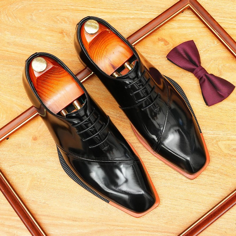 Square Toe Oxford Shoes Elegant Gala Party Dress Shoes Menyes