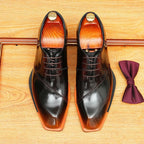 Square Toe Oxford Shoes Elegant Gala Party Dress Shoes Menyes
