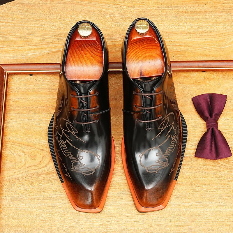 Square Toe Oxford Shoes Professional Business Formal Dress Shoes Menyes