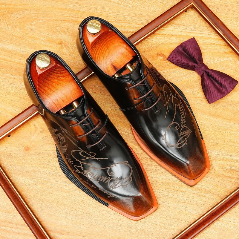 Square Toe Oxford Shoes Professional Business Formal Dress Shoes Menyes