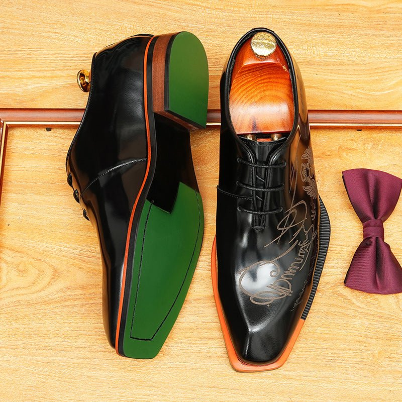 Square Toe Oxford Shoes Professional Business Formal Dress Shoes Menyes