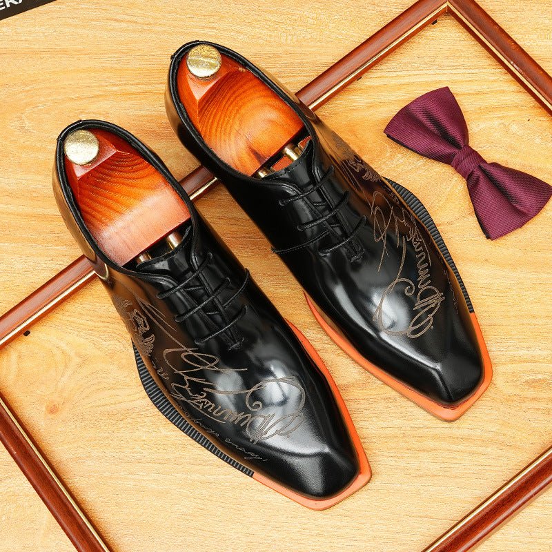 Square Toe Oxford Shoes Professional Business Formal Dress Shoes Menyes