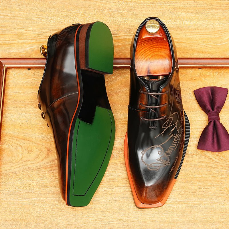 Square Toe Oxford Shoes Professional Business Formal Dress Shoes Menyes