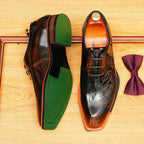 Square Toe Oxford Shoes Professional Business Formal Dress Shoes Menyes