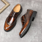Stylish Chunky Sole Derby Shoes: Men's Premium Party Dress Shoesyes