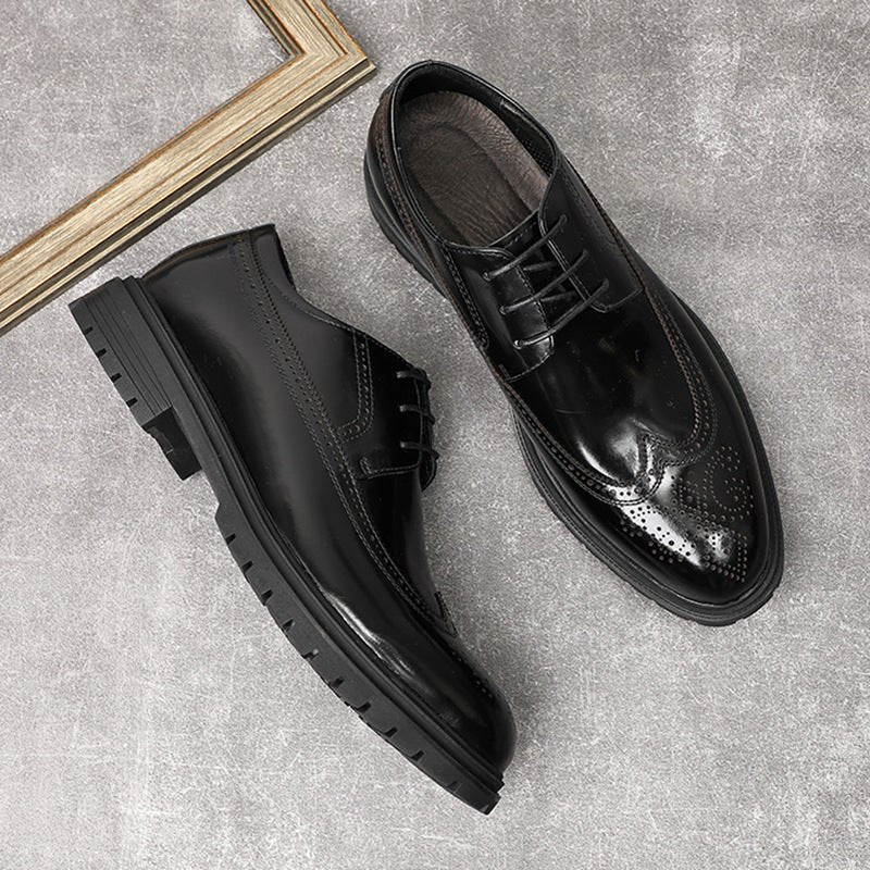 Stylish Chunky Sole Derby Shoes: Men's Premium Party Dress Shoesyes
