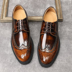 Stylish Chunky Sole Derby Shoes: Men's Premium Party Dress Shoesyes