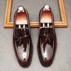 Stylish Men's Wedding Dress Shoes: Patent Tassel Formal Loafersyes
