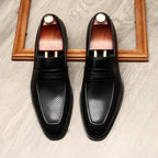 Stylish Men's Wedding Dress Shoes: Pointed Toe Breathable Loafersyes