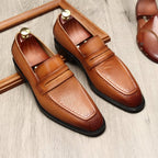 Stylish Men's Wedding Dress Shoes: Pointed Toe Breathable Loafersyes