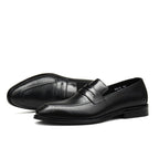Stylish Men's Wedding Dress Shoes: Pointed Toe Breathable Loafersyes