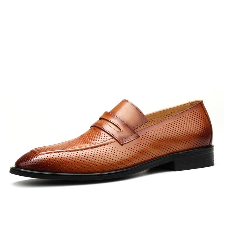 Stylish Men's Wedding Dress Shoes: Pointed Toe Breathable Loafersyes