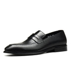 Stylish Men's Wedding Dress Shoes: Pointed Toe Breathable Loafersyes