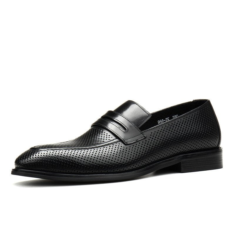 Stylish Men's Wedding Dress Shoes: Pointed Toe Breathable Loafersyes