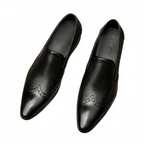 Stylish Men's Wedding Dress Shoes: Pointed Toe Breathable Wingtip Loafersyes