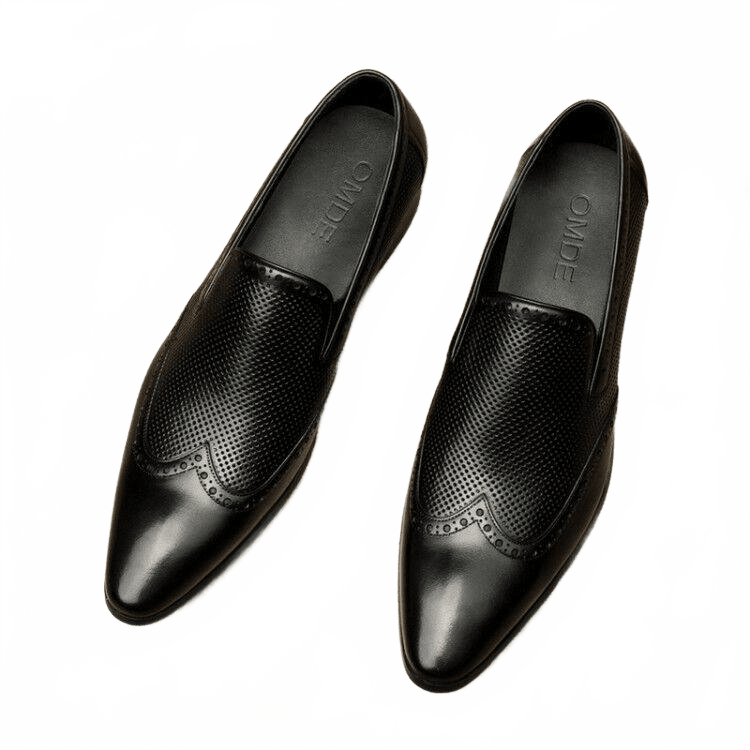 Stylish Men's Wedding Dress Shoes: Pointed Toe Breathable Wingtip Loafersyes