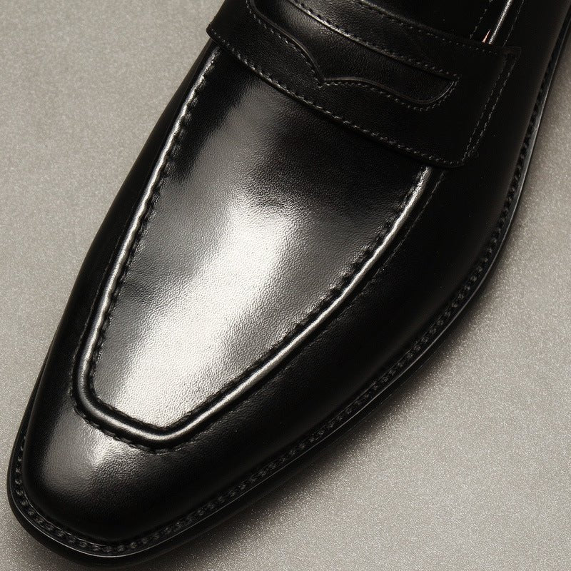 Stylish Men's Wedding Dress Shoes: Pointed Toe Formal Penny Loafersyes