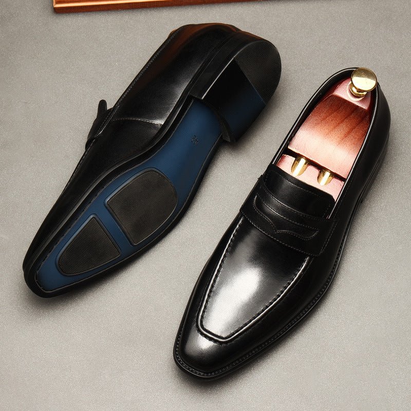 Stylish Men's Wedding Dress Shoes: Pointed Toe Formal Penny Loafersyes
