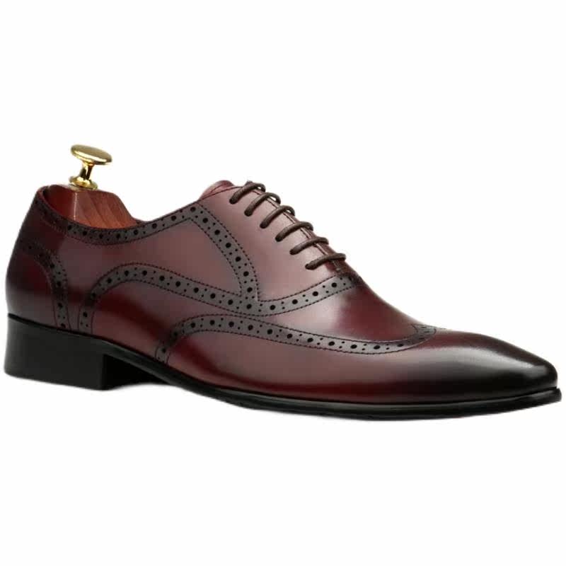 Tapered Italian Oxford Shoes Luxury Groom Wedding Dress Shoes Menyes