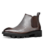 thick sole boots chelsea mens fashion dress bootsyes